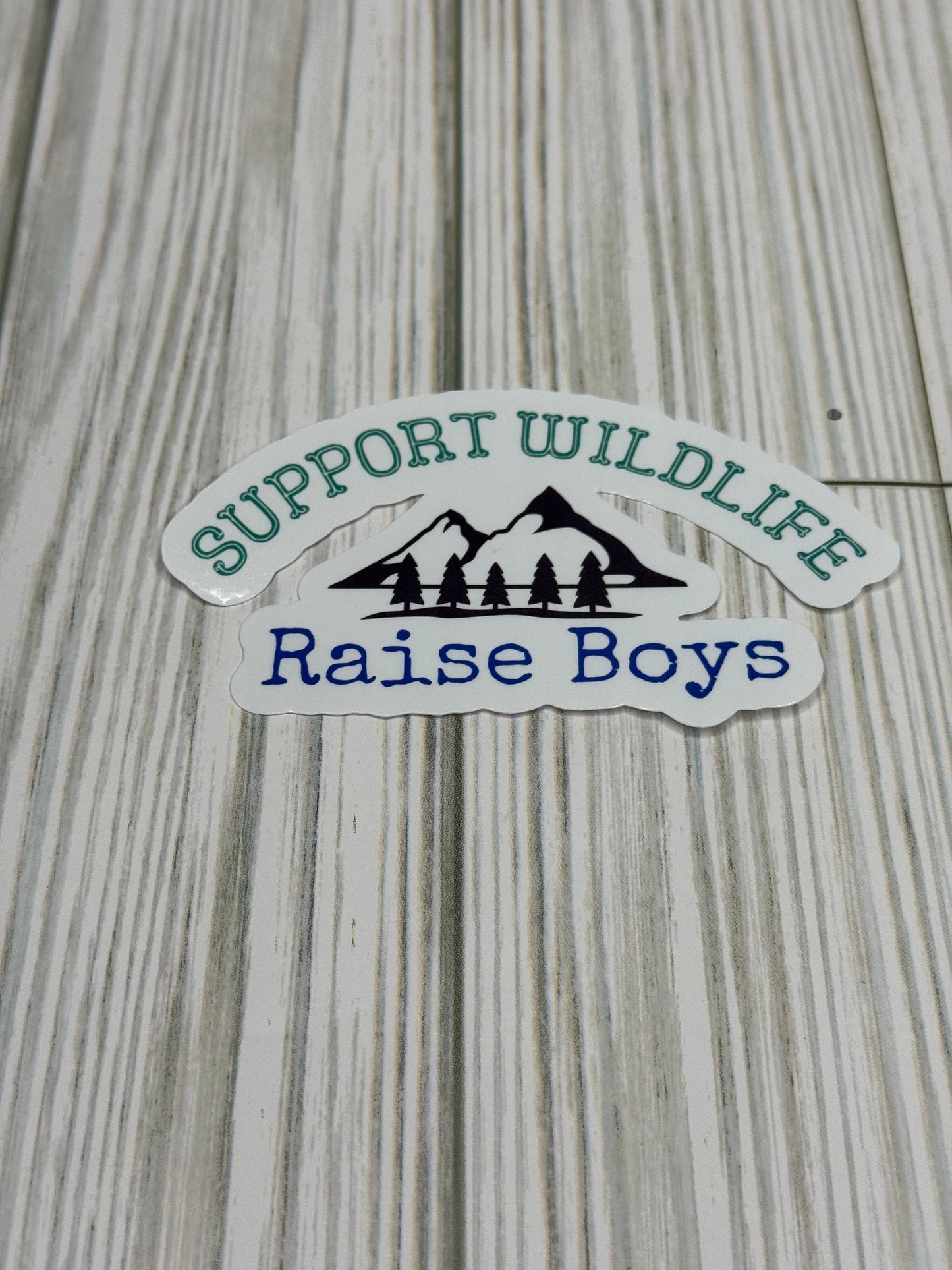 Support Wildlife. Raise Kids | Mom Sticker