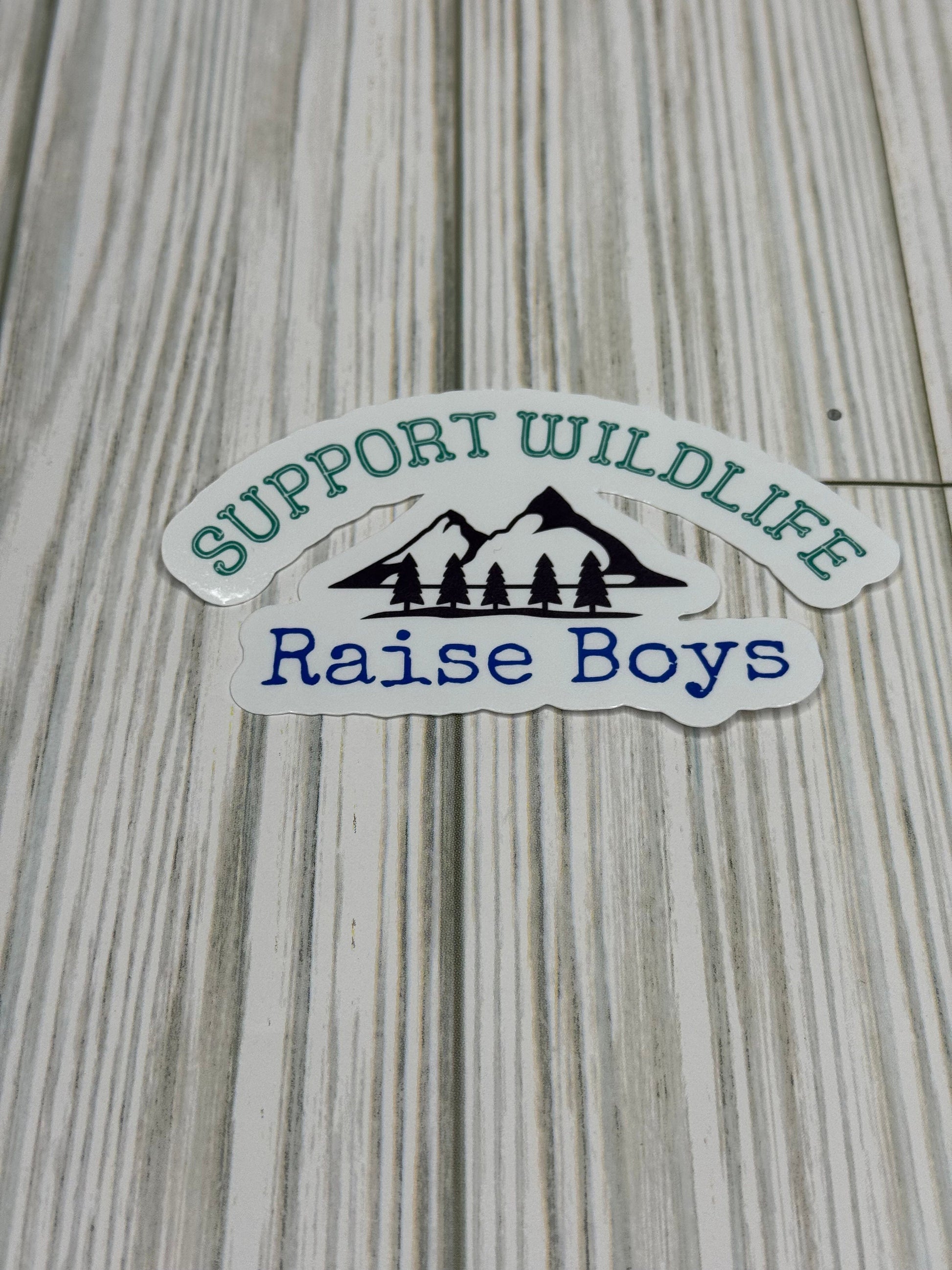 Support Wildlife. Raise Kids | Mom Sticker