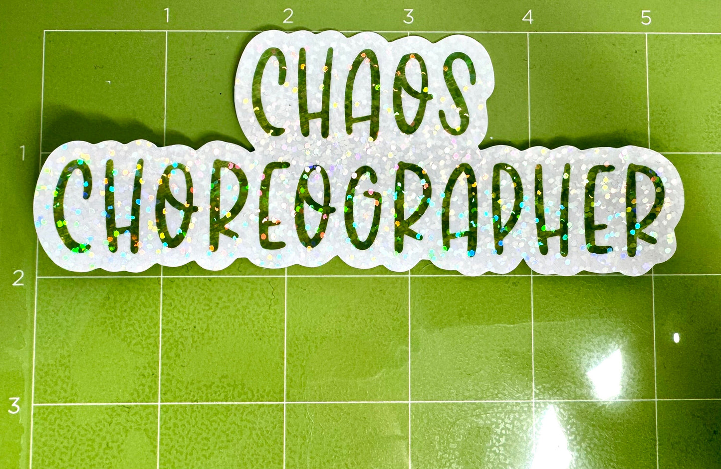 Chaos Choreographer Vinyl Sticker - Sassy Yet Chic Decal for Your Laptop or Water Bottle