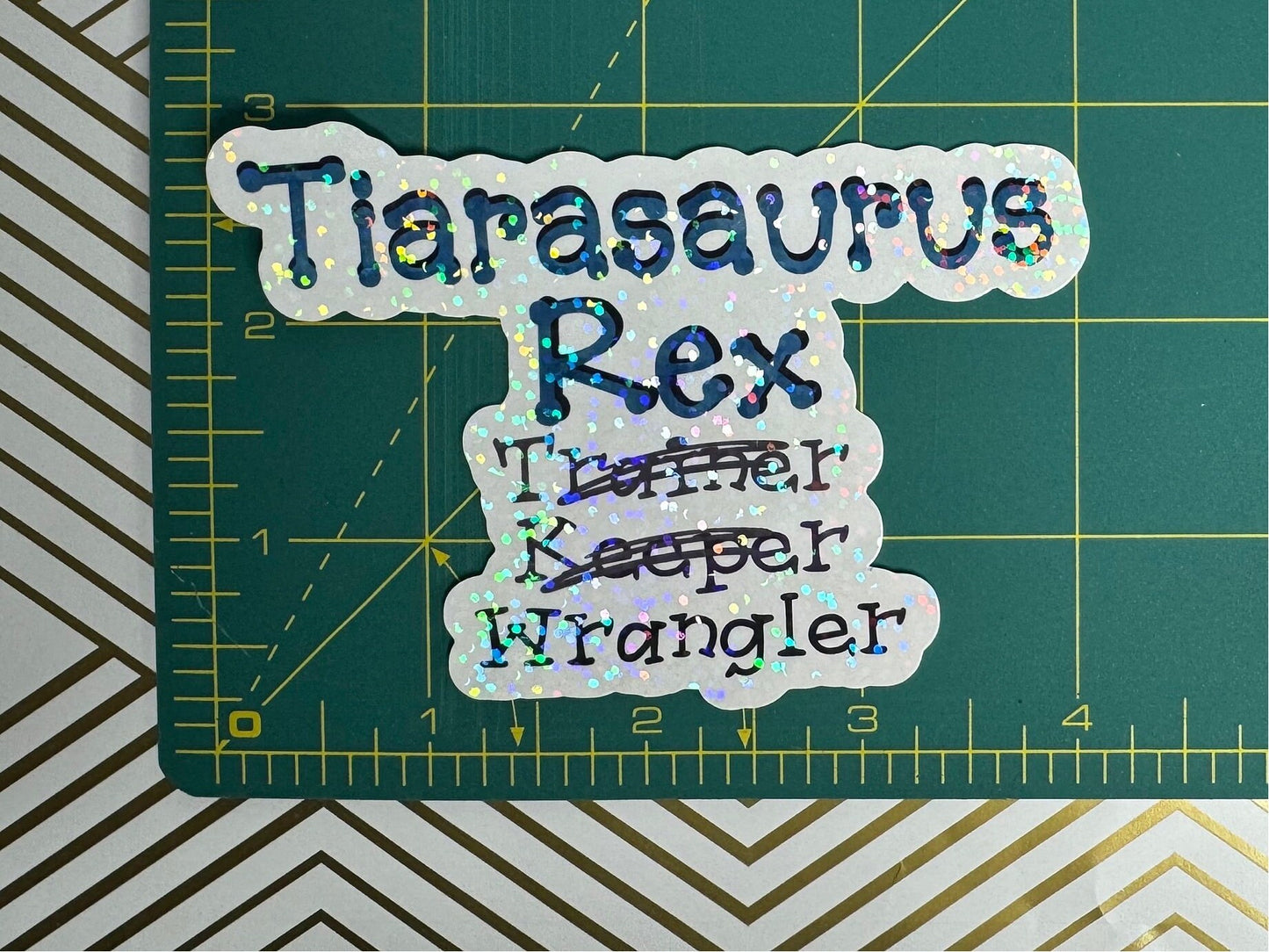 Tiarasaurus Rex Wrangler | Vinyl Sticker