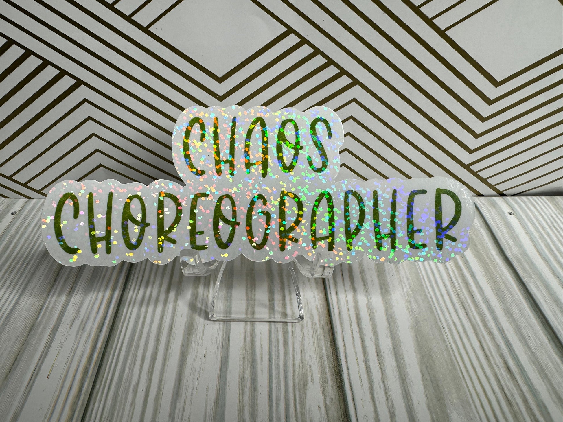 Chaos Choreographer Vinyl Sticker - Sassy Yet Chic Decal for Your Laptop or Water Bottle