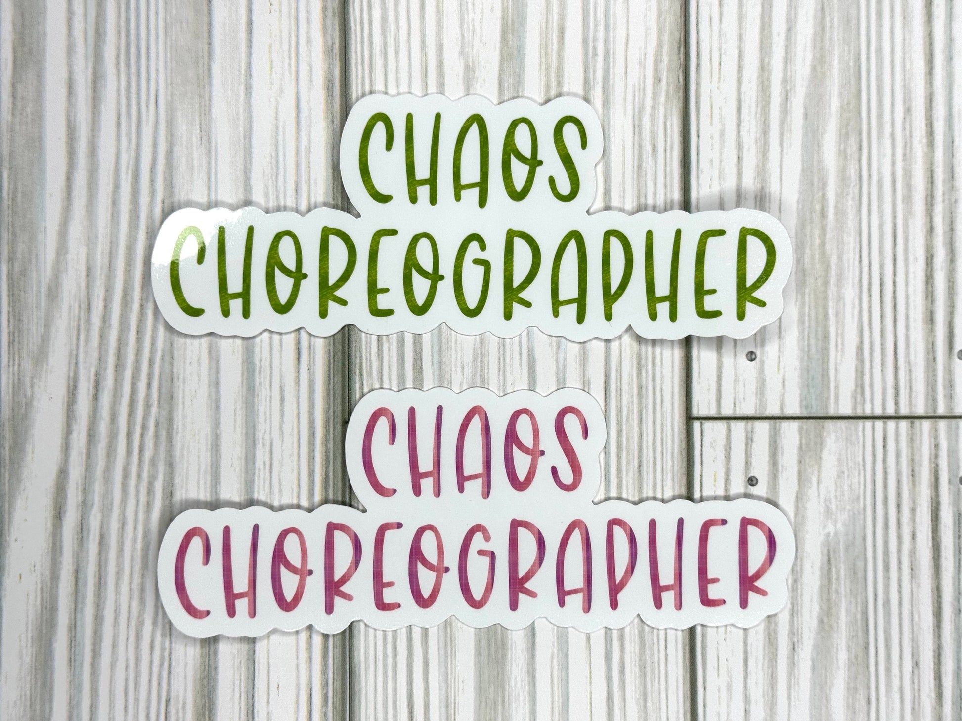 Chaos Choreographer Vinyl Sticker - Sassy Yet Chic Decal for Your Laptop or Water Bottle