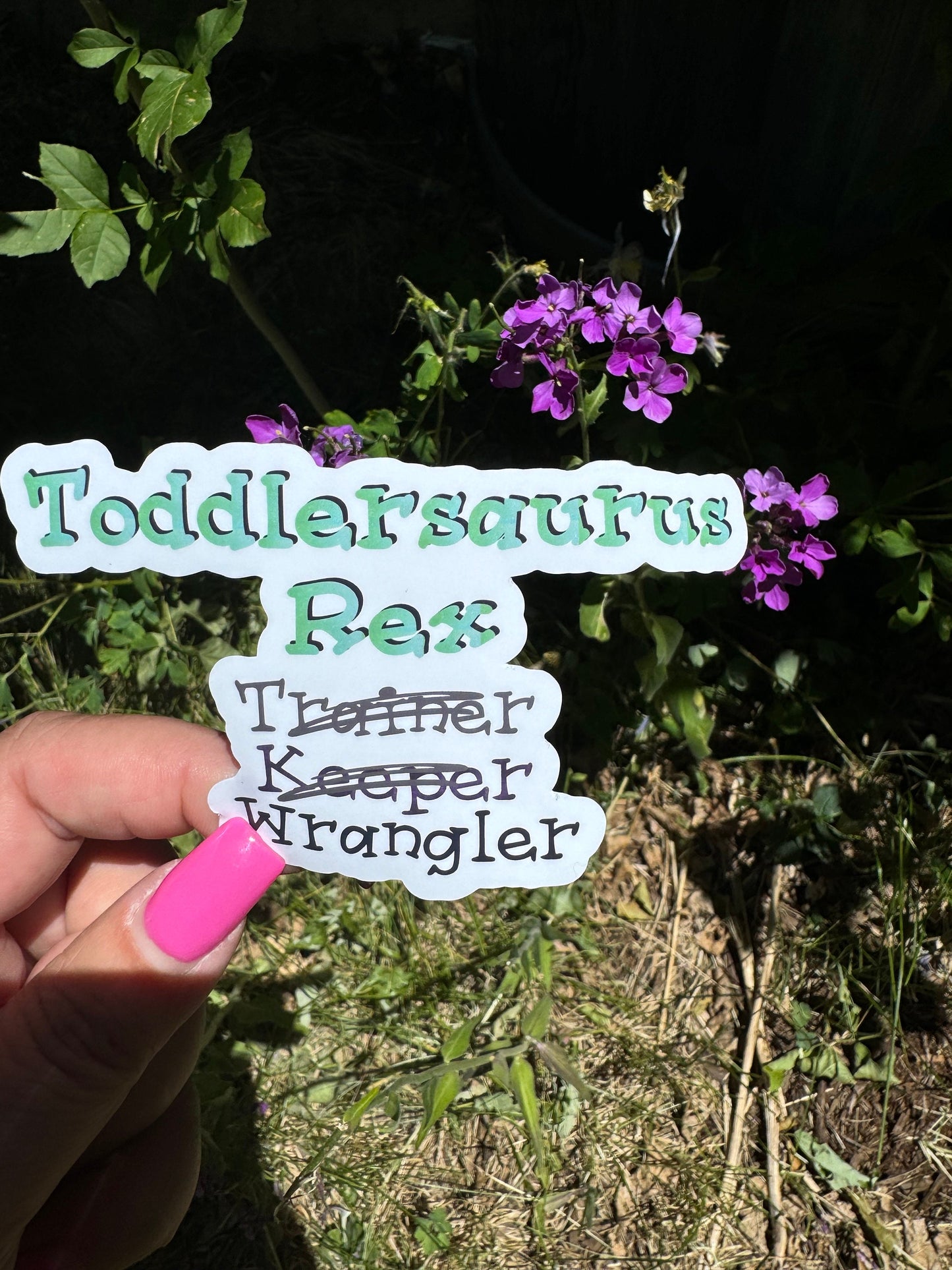 Roar-some Vinyl Sticker for Little Ones | Toddlersaurus Rex Wrangler