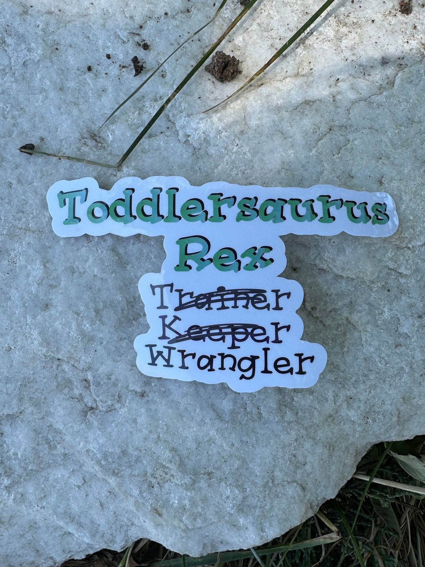 Roar-some Vinyl Sticker for Little Ones | Toddlersaurus Rex Wrangler