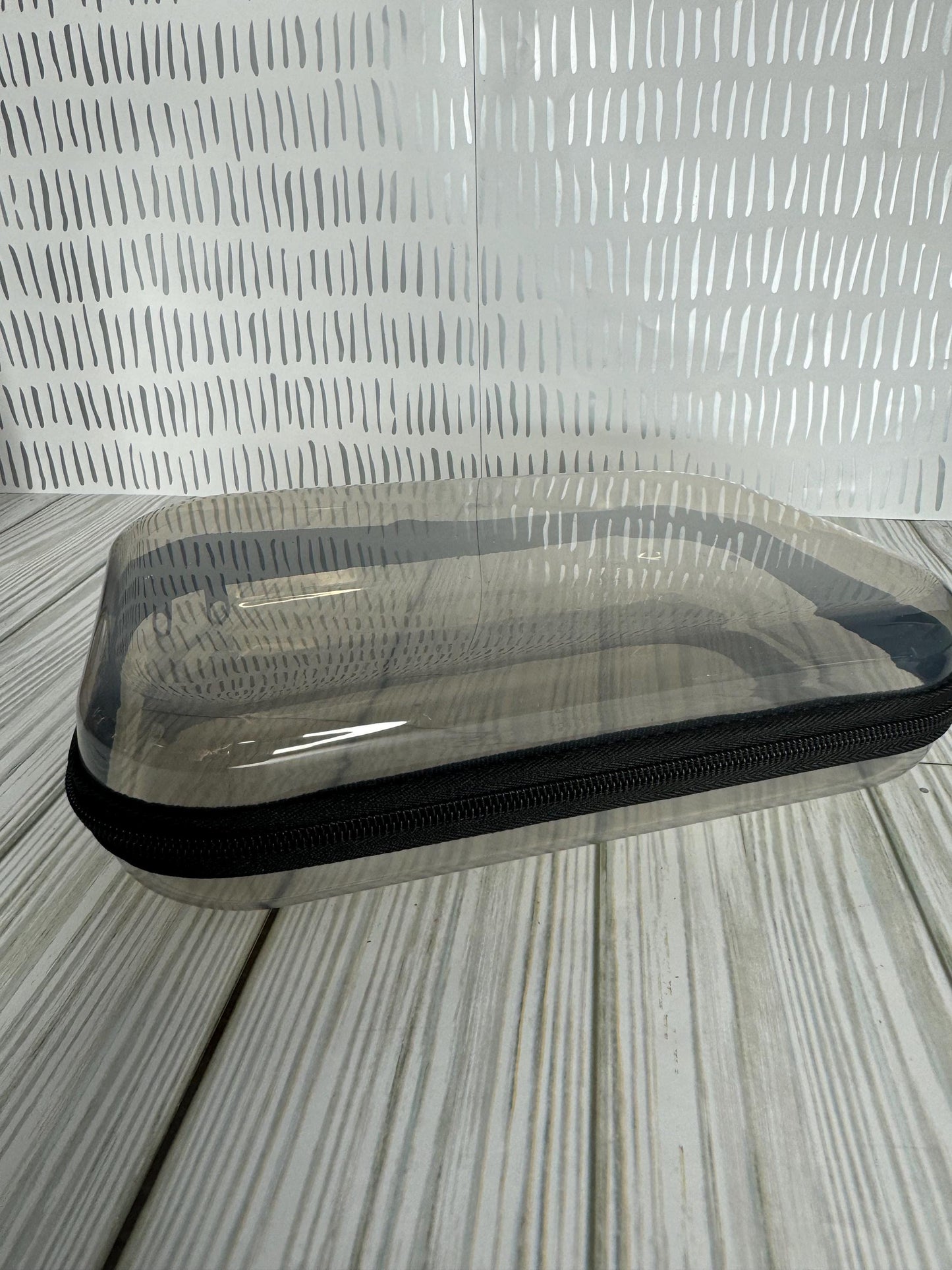 Hard Zipper Pencil Case| Clear, Teal or Black