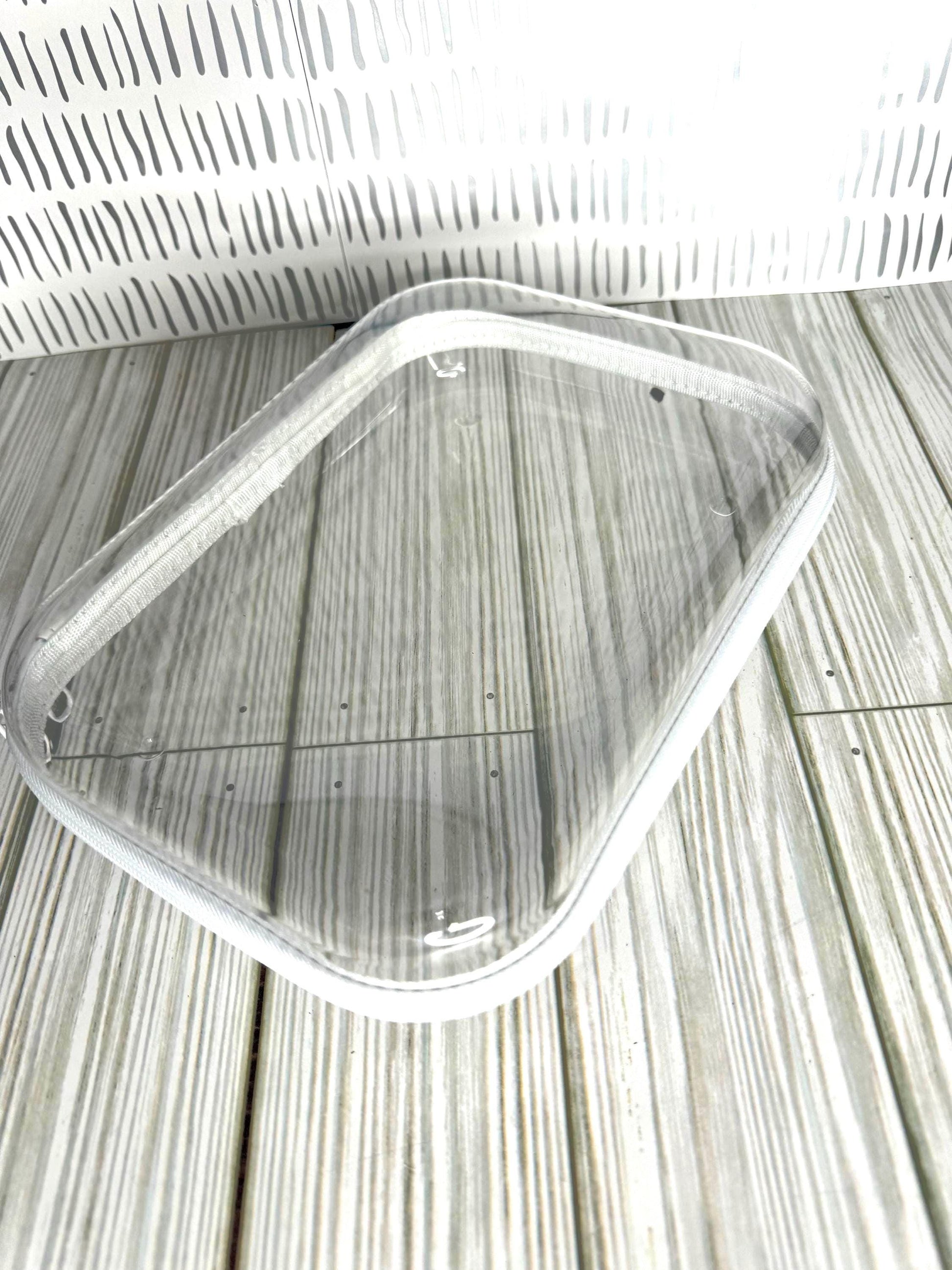 Hard Zipper Pencil Case| Clear, Teal or Black