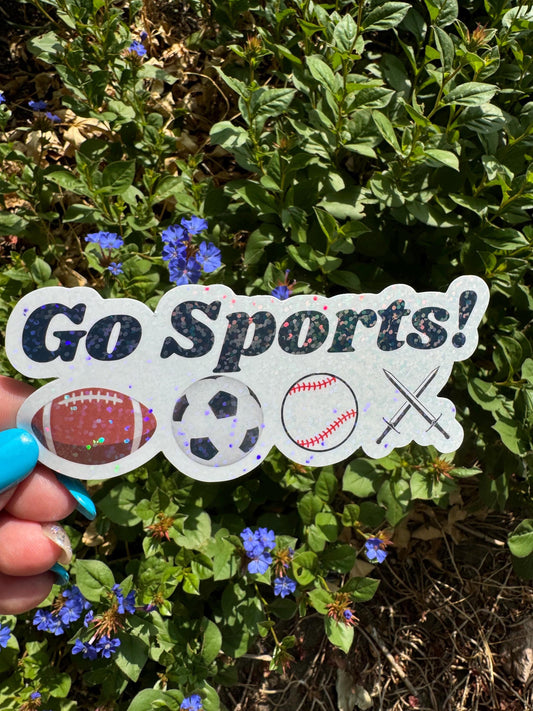 Go sports! | Vinyl sticker