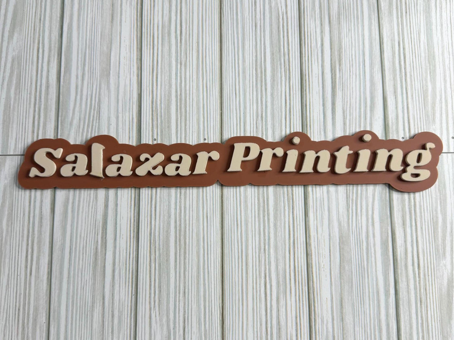 Acrylic Name Watermark Signs | Personal or Business Name