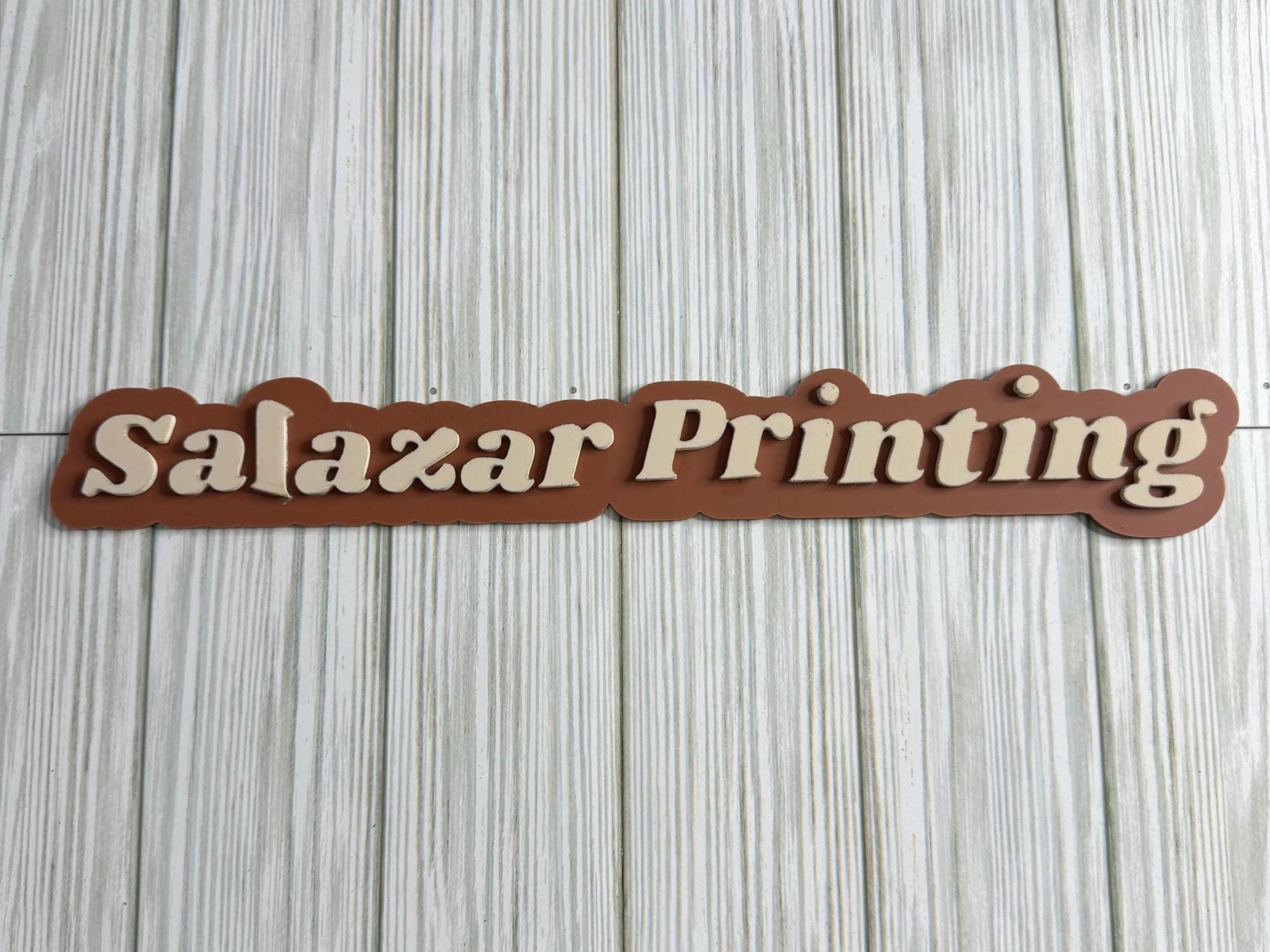 Acrylic Name Watermark Signs | Personal or Business Name
