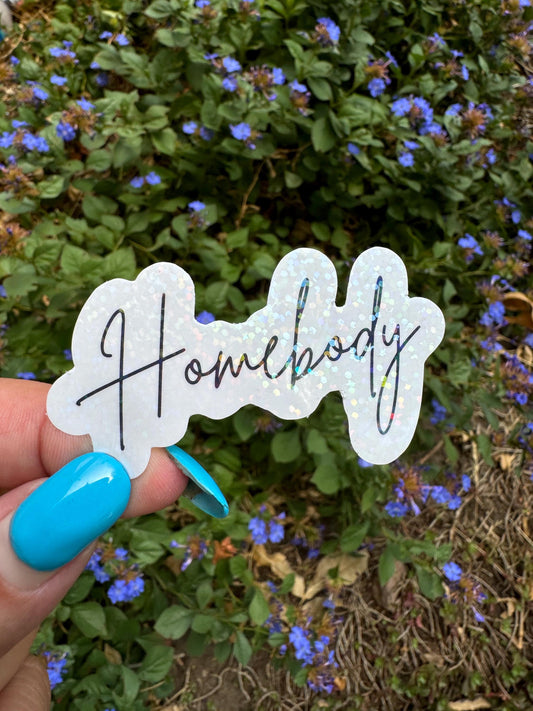 Shimmery Homebody Stickers - Easy to Apply, Long-Lasting Adhesive