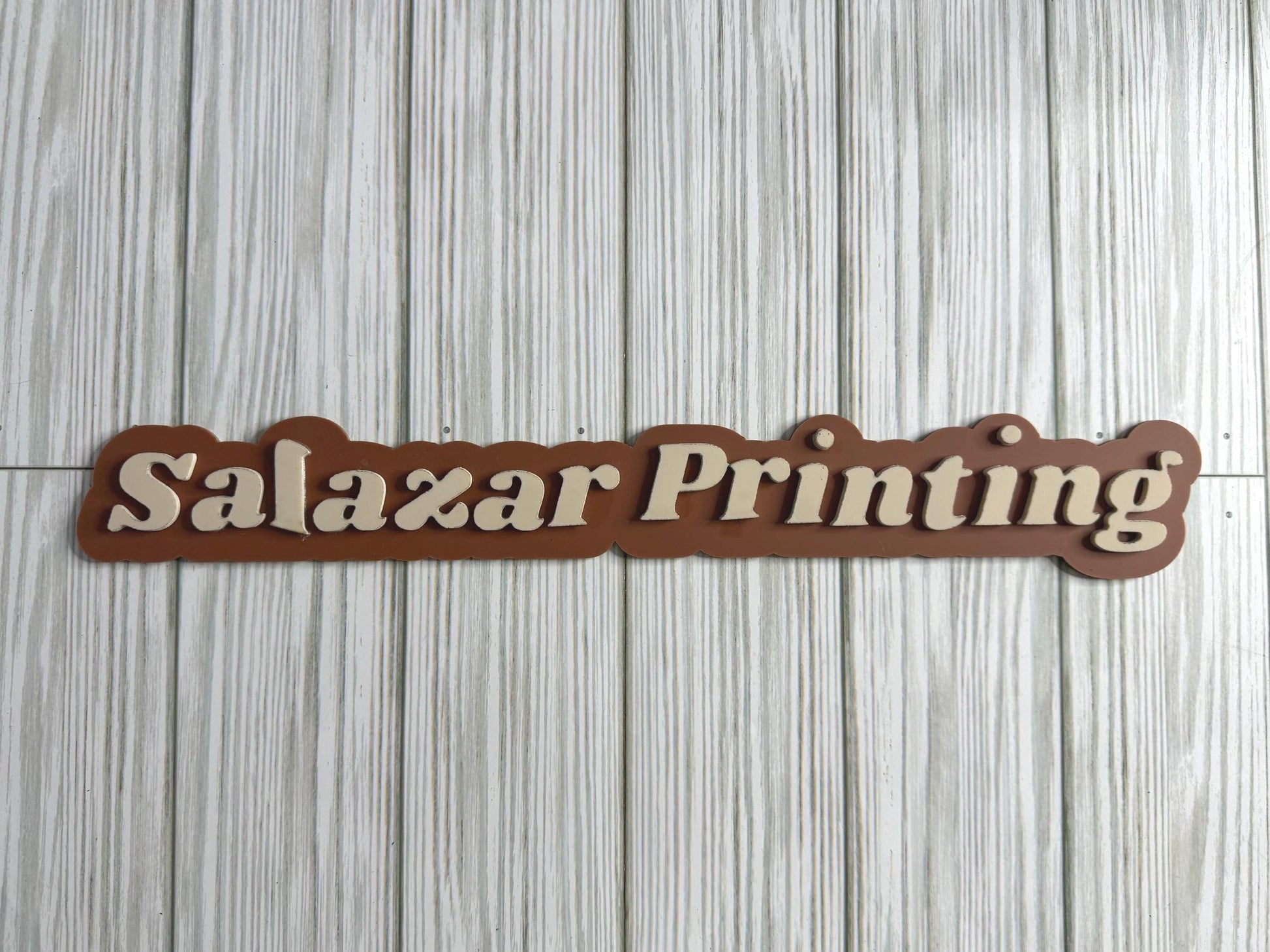Acrylic Name Watermark Signs | Personal or Business Name