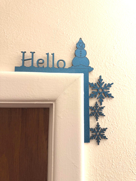 Acrylic Door Corner Decoration | Winter Door Topper | Perfect Decoration