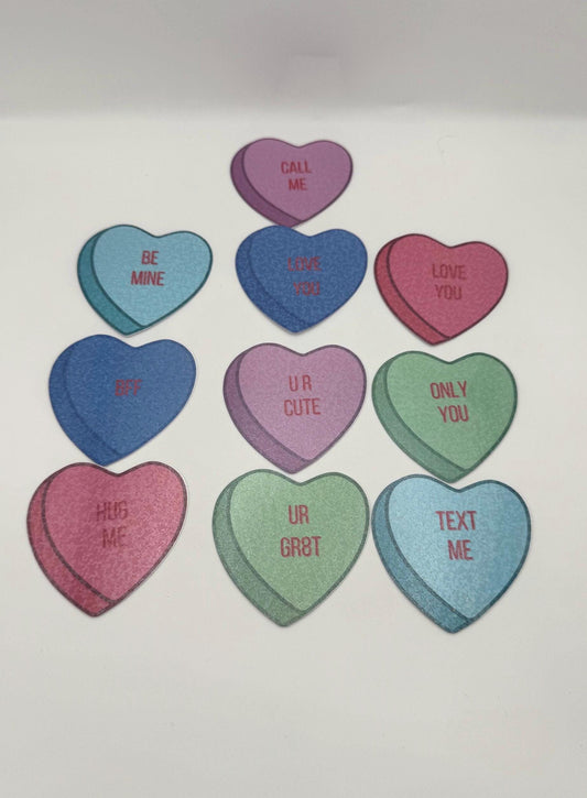 Conversation Hearts | Vinyl Sticker