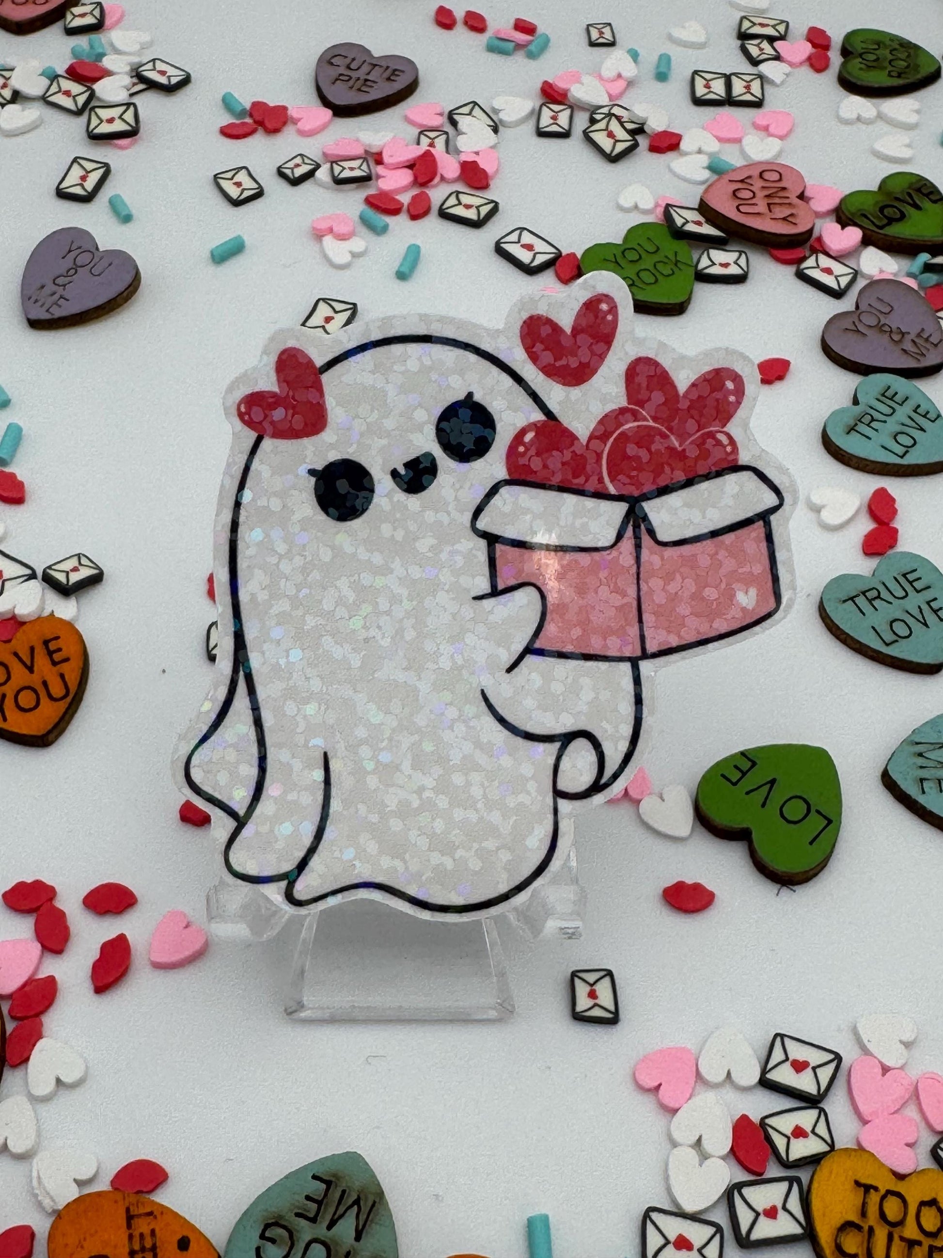 Valentine's Day Ghosts | Vinyl Sticker Pack