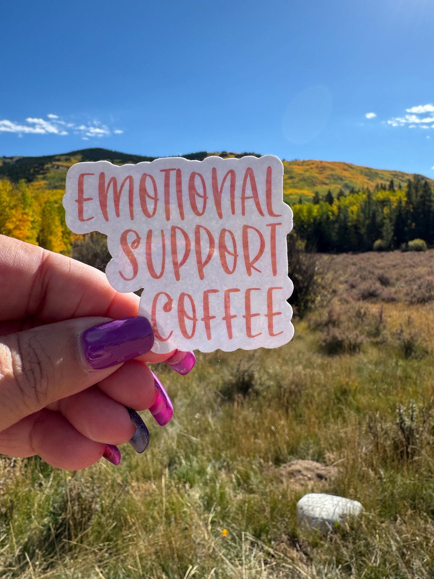 Emotional Support Beverage Stickers| Vinyl sticker