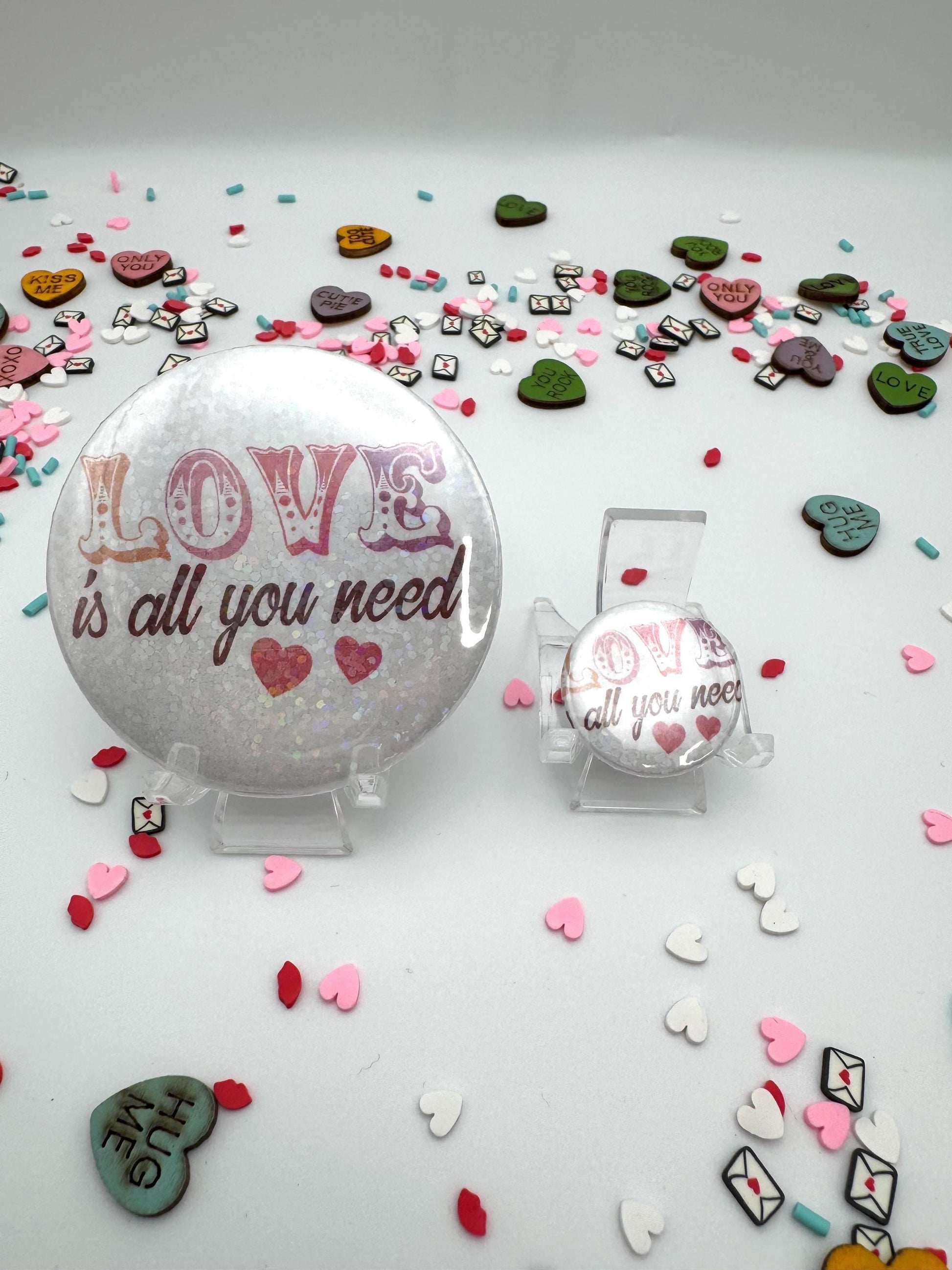 Valentine’s Day Button Badge 6 pack | Flair for Valentine’s Day