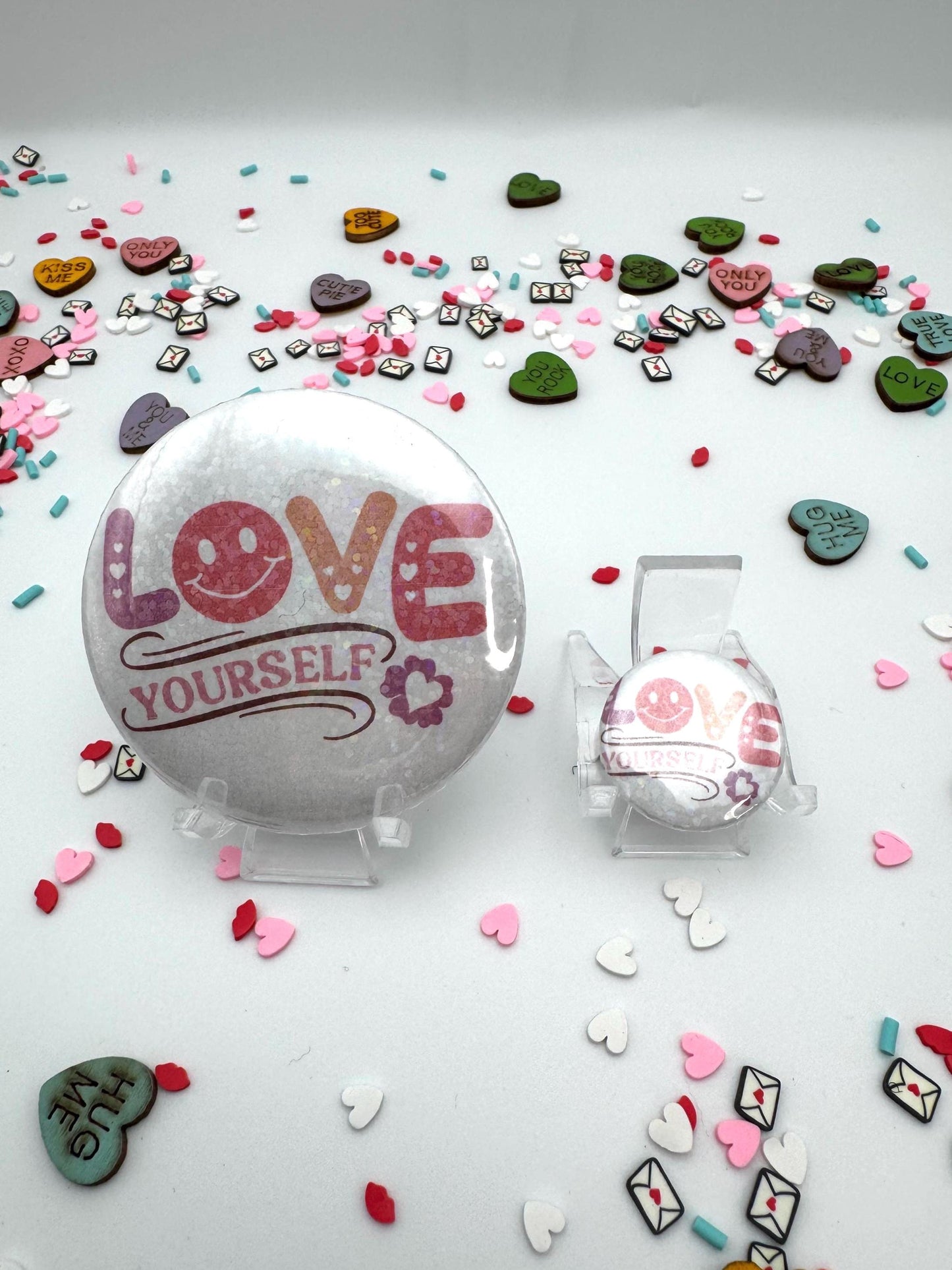 Valentine’s Day Button Badge 6 pack | Flair for Valentine’s Day