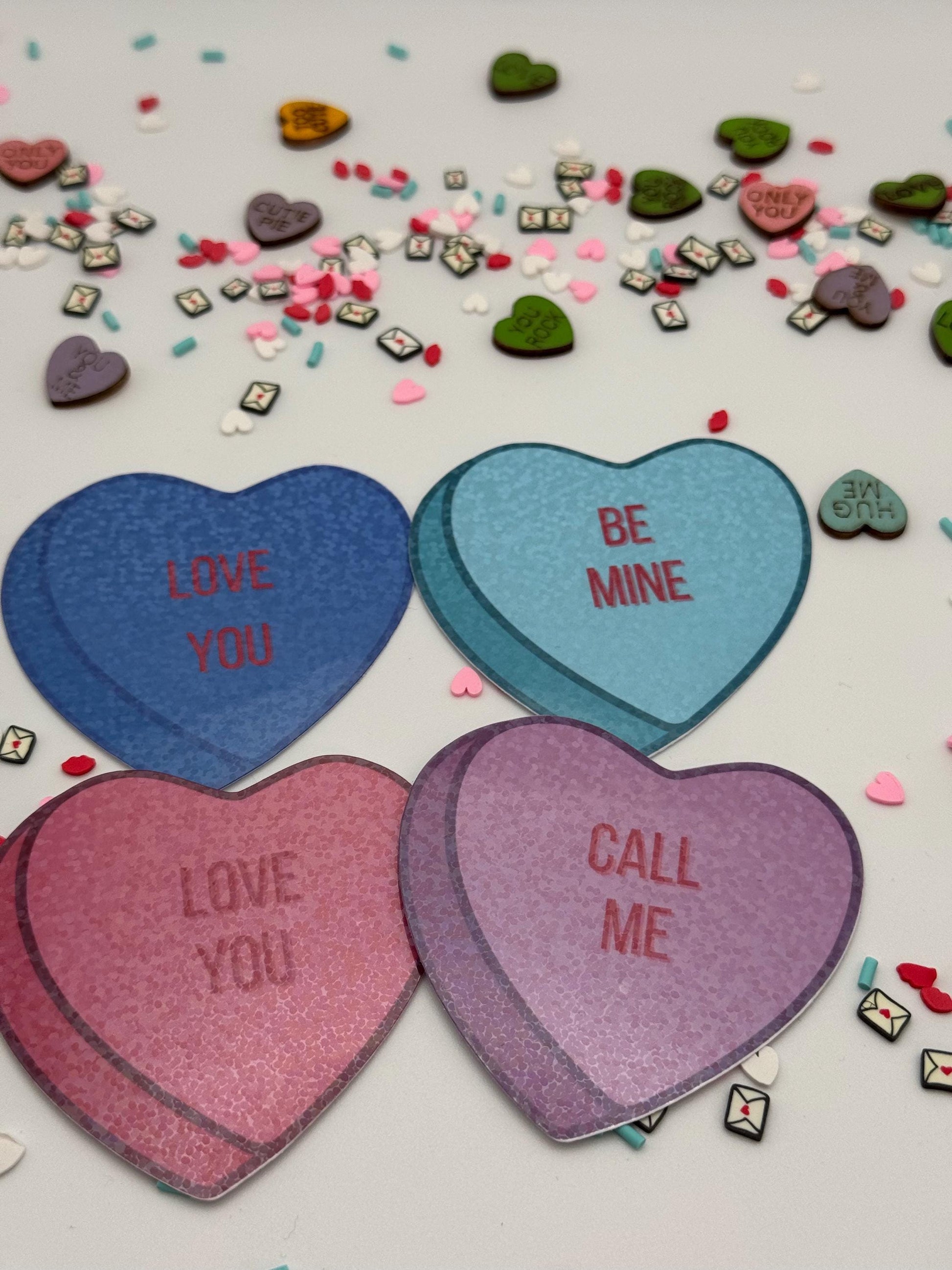 Conversation Hearts | Vinyl Sticker