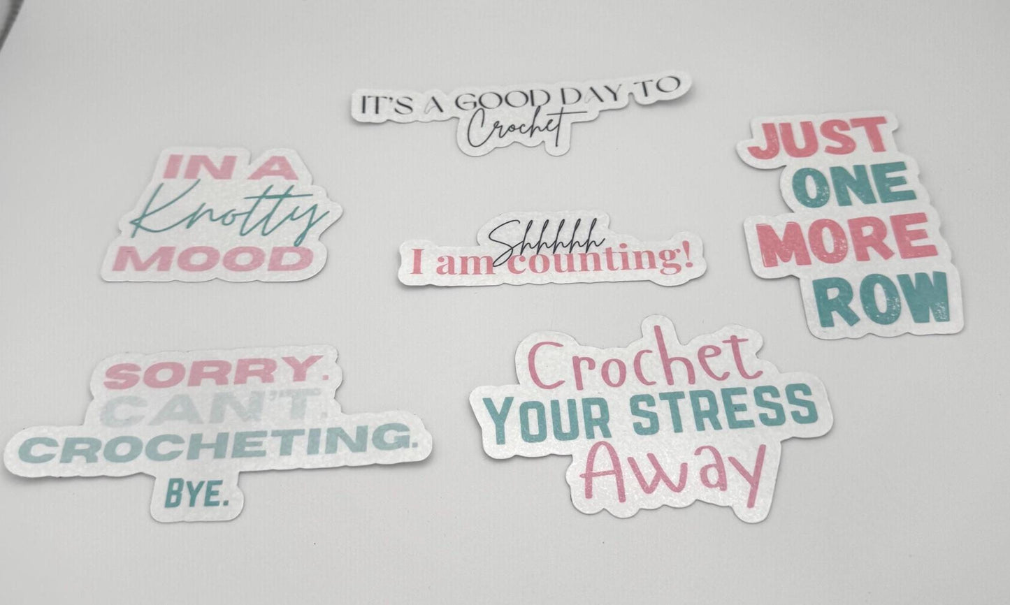 Crocheting Sticker Pack | Vinyl Stickers