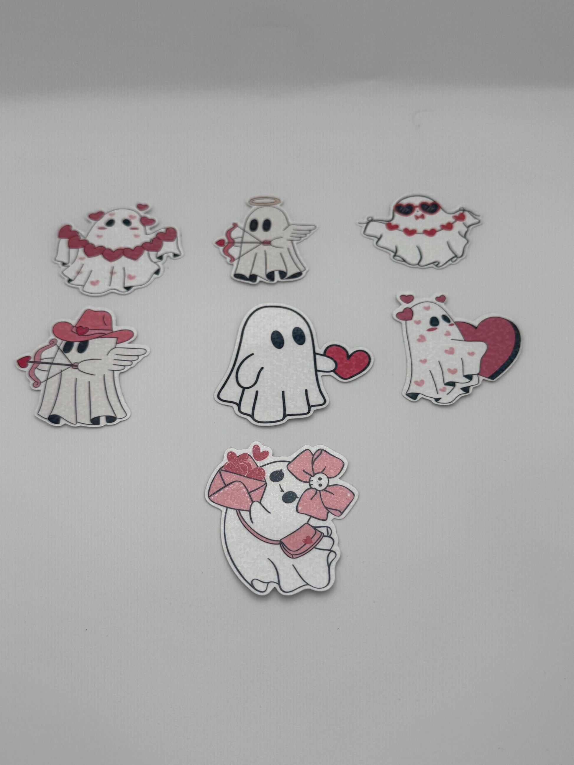 Valentine's Day Ghosts | Vinyl Sticker Pack