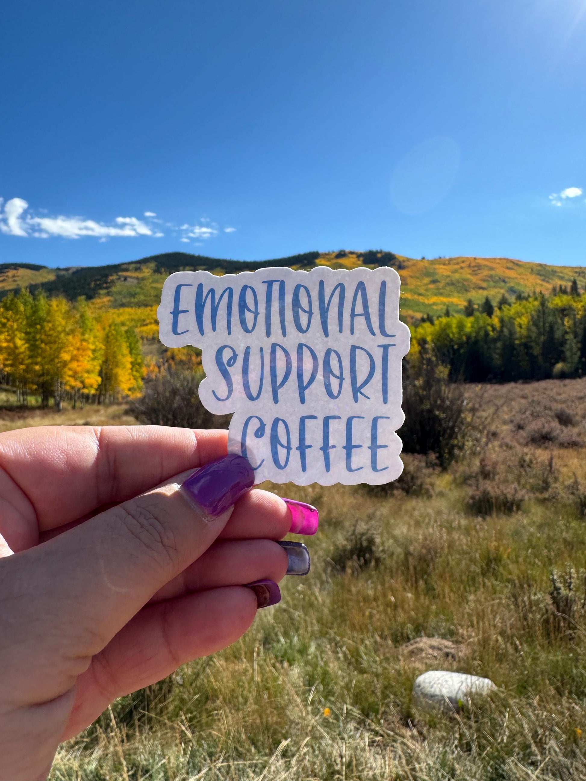 Emotional Support Beverage Stickers| Vinyl sticker