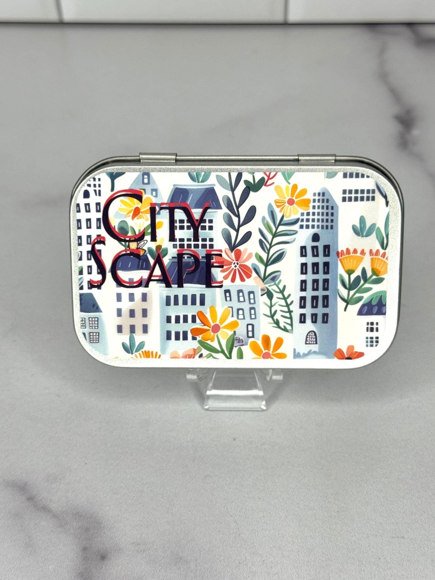 Cityscape Pocket Playset Tin – Dinosaur or Mermaid Travel Toy