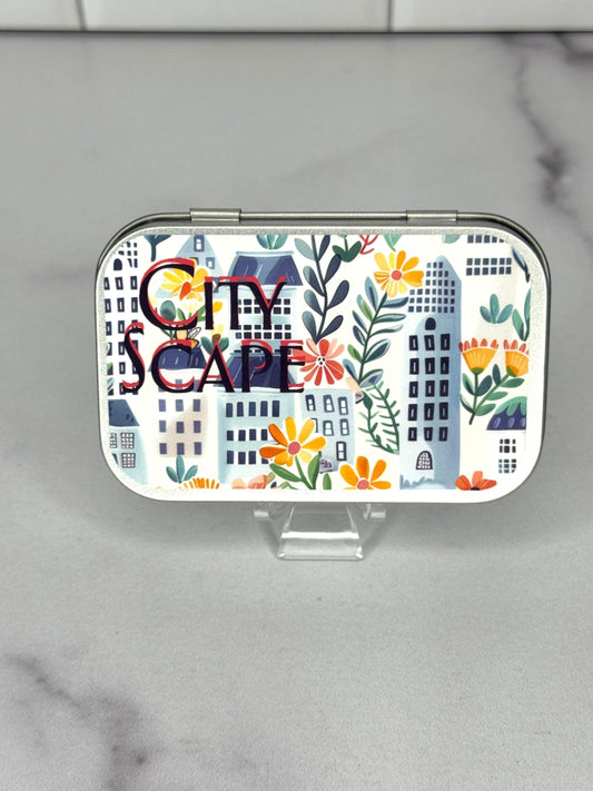 Cityscape Pocket Playset Tin – Dinosaur or Mermaid Travel Toy