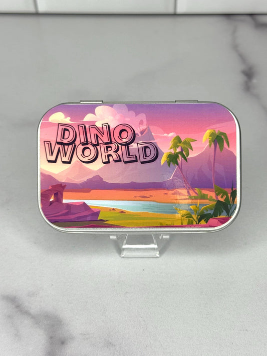 Dino World Pocket Playset Tin – Screen-Free Dinosaur Travel Toy