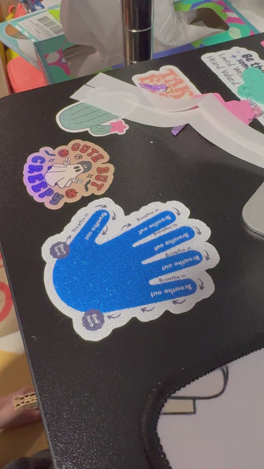 Five Finger Breath Sensory Sticker – Mindfulness Tool for Kids & Adults