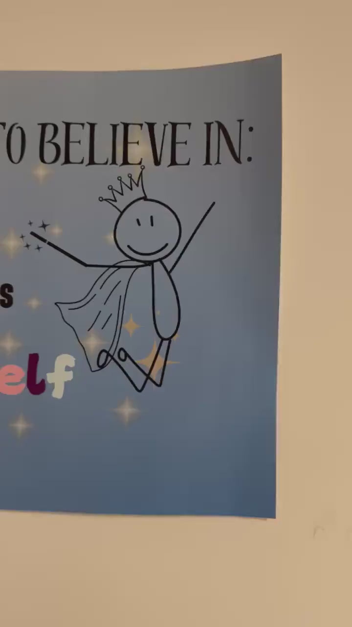 Cool Things To Believe In | Playroom Decor | Confidence Builder